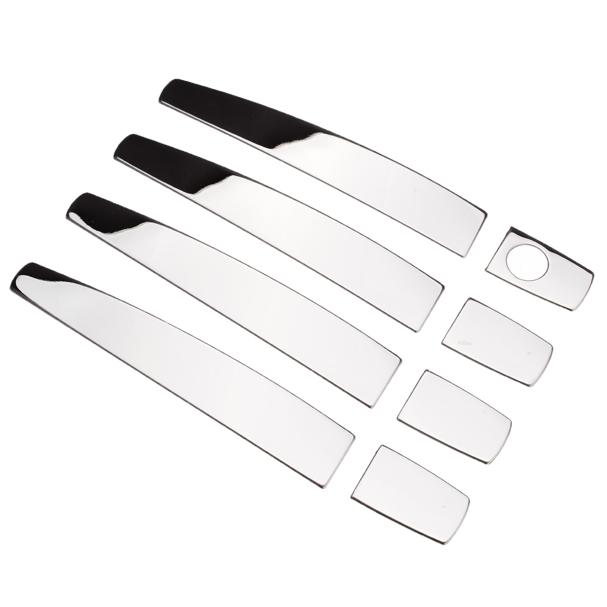 Universeel voor vauxhall opel astra mokka corsa d zafira b insignia meriva 1 set chromen stalen deurgreep afdekking sierlijst