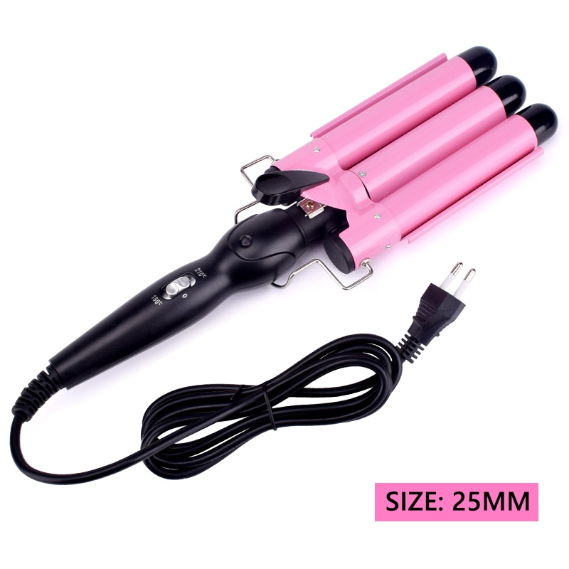 Curling Iron Ceramic Triple Barrel Hair Curler Heating Curlers For Curl Styler Hair Styling Tools Wand Airwrap: 25mm