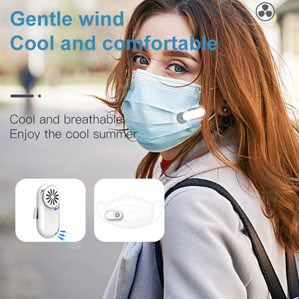 Personal Breathe Cooler Wearable Air Purifier Air Face Fan USB Mini Portable Mask Clip Fan K1 Electric Air Conditioning Cooling