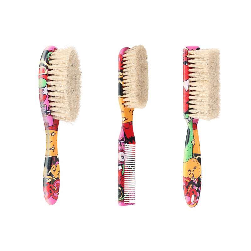 Kappersborstel voor het reinigen van haar, baardborstel met paardenhaar, nekborstel voor kappers, gereedschap om afgebroken haar te verwijderen: Multi
