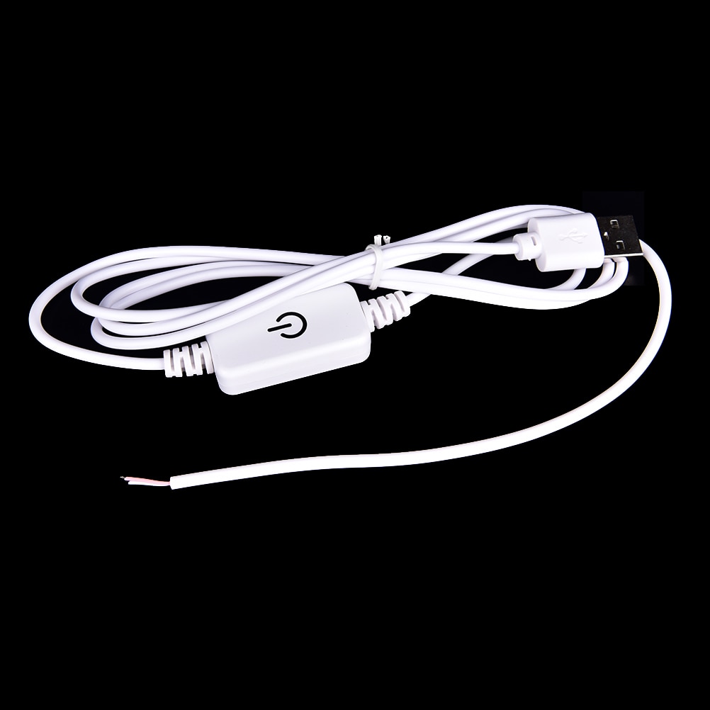 Hvid usb led lysdæmper berørt kontakt lysstyrkejustering til led strip lampe