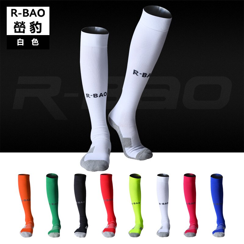 1 par 100%  mærke neon atletiske high tube sokker fodbold fodbold crus ben beskytter lange sokker 8 farver