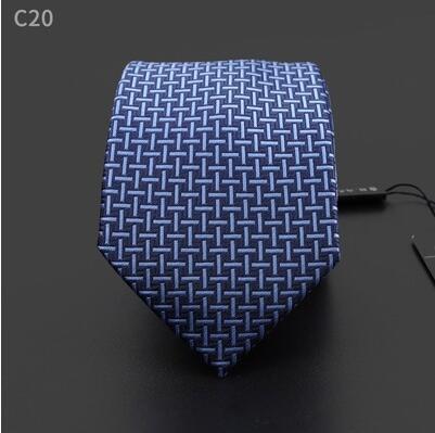 Mænd hals slips silke forlænget 160 cm lange 8 cm bredde blå slips forretning: 5