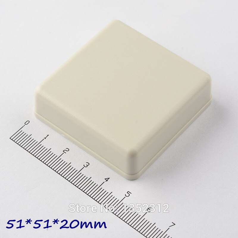6 pcs/lot 51*51*20mm plastic enclosure ABS project boxes small PLC case for electronics desktop box switch box