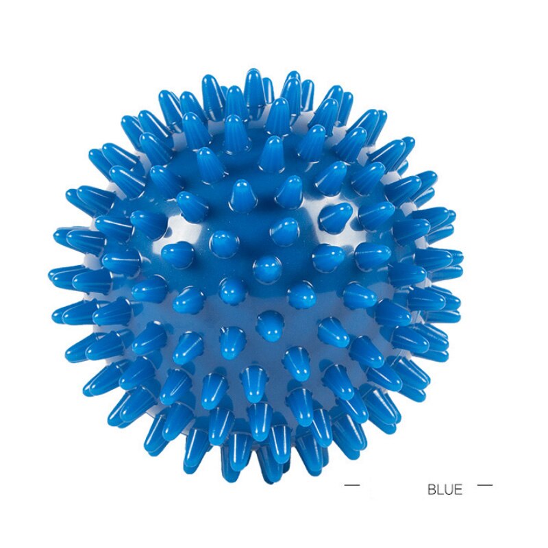 63mmMuscle Relaxation Pelvic Exercise Sports Fitness Foot Silicone Massage Ball Body Pain Stress Massage Relief Trigger Point: Blue