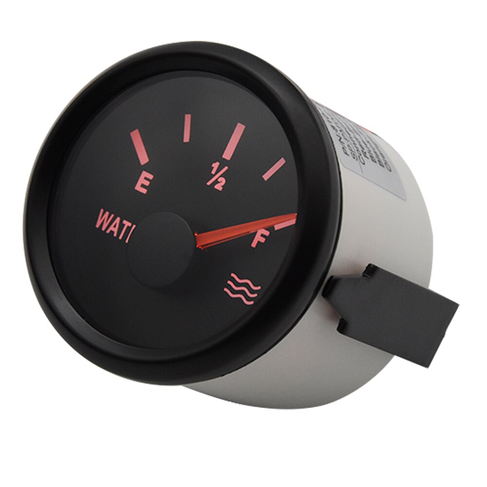 52Mm Water Level Gauge Meter 0-190ohm 240-33ohm Met Rode Backlight 12V/24V: Default Title