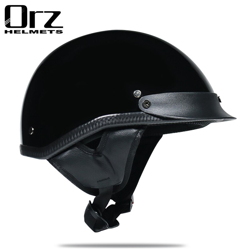 Retro and Vintage Half Open Face DOT Approved Motorcycle Helmet for Man and Woman