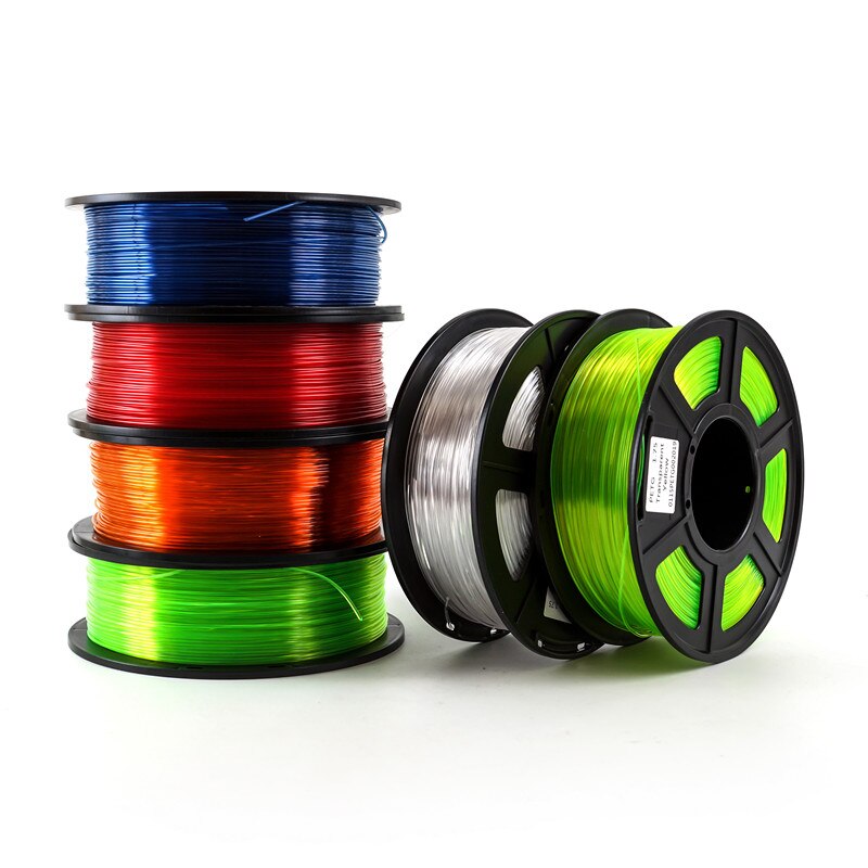 PETG-filamento de plástico para impresora 3D, materiales de impresión por sublimación, 1,75mm, 250G por rollo
