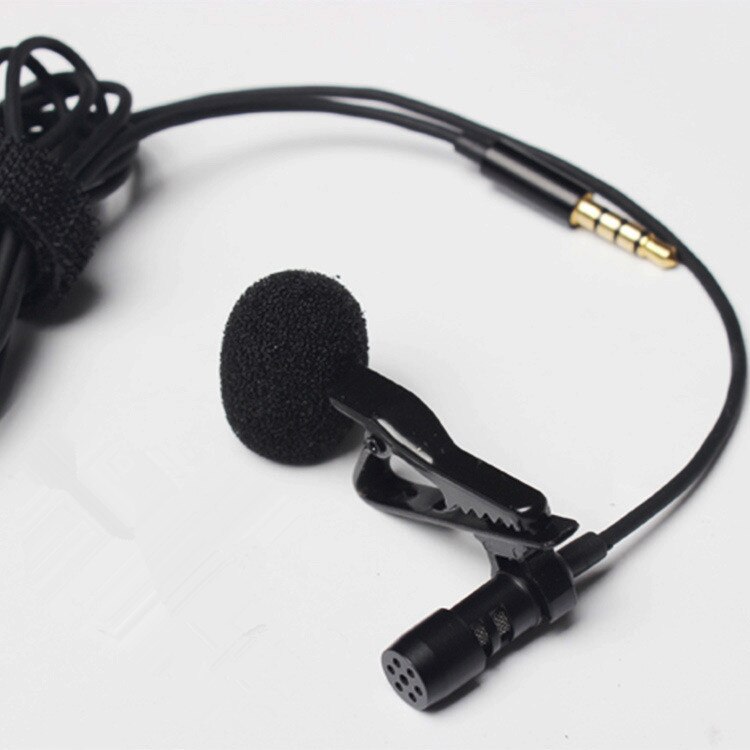 1.45m Mini Portable Microphone Condenser Clip-on Lapel Lavalier Mic Wired Mikrofon/Microphone For Phone For Laptop
