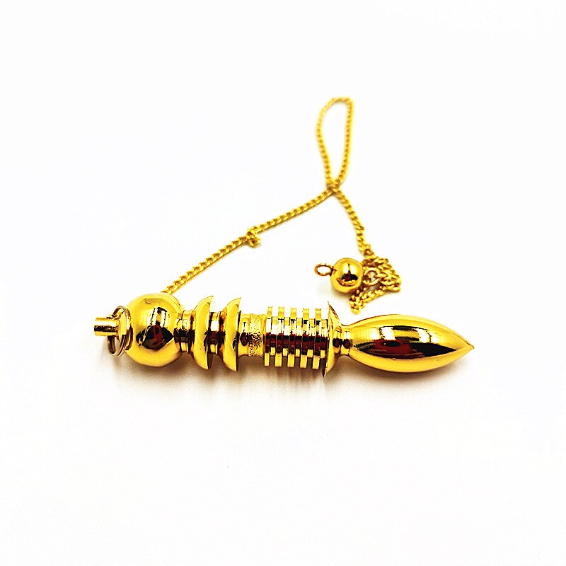 Brsaa Hanger Metalen Kegels Slingeruurwerk Is Gemaakt Van 100% Zuiver Koper Pendule Slingers Voor Wichelroedelopen Radiesthesia Heks Hangers: golden
