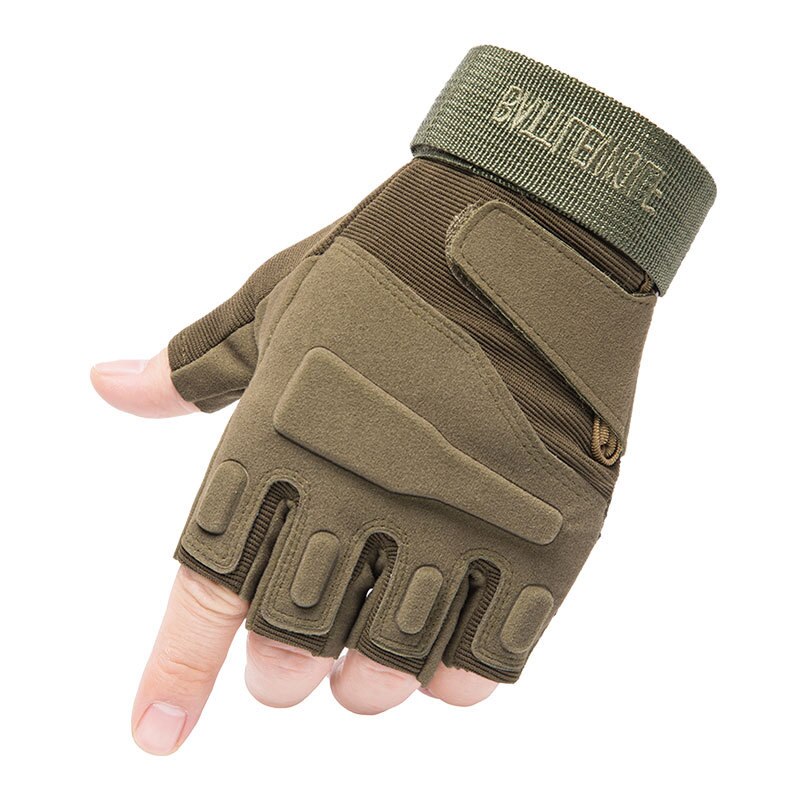 Gants tactiques pour hommes, moto demi-doigt, pilote de soldat spécial, protection des fans de l'armée Black Hawk, haute quantité: A / L