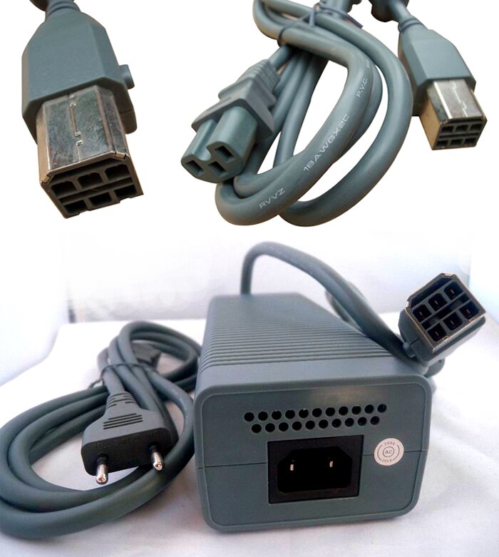 EU Plug 110V-230V 175W AC power Adapter charger For XBOX360 Power Supply For Xbox 360 fat