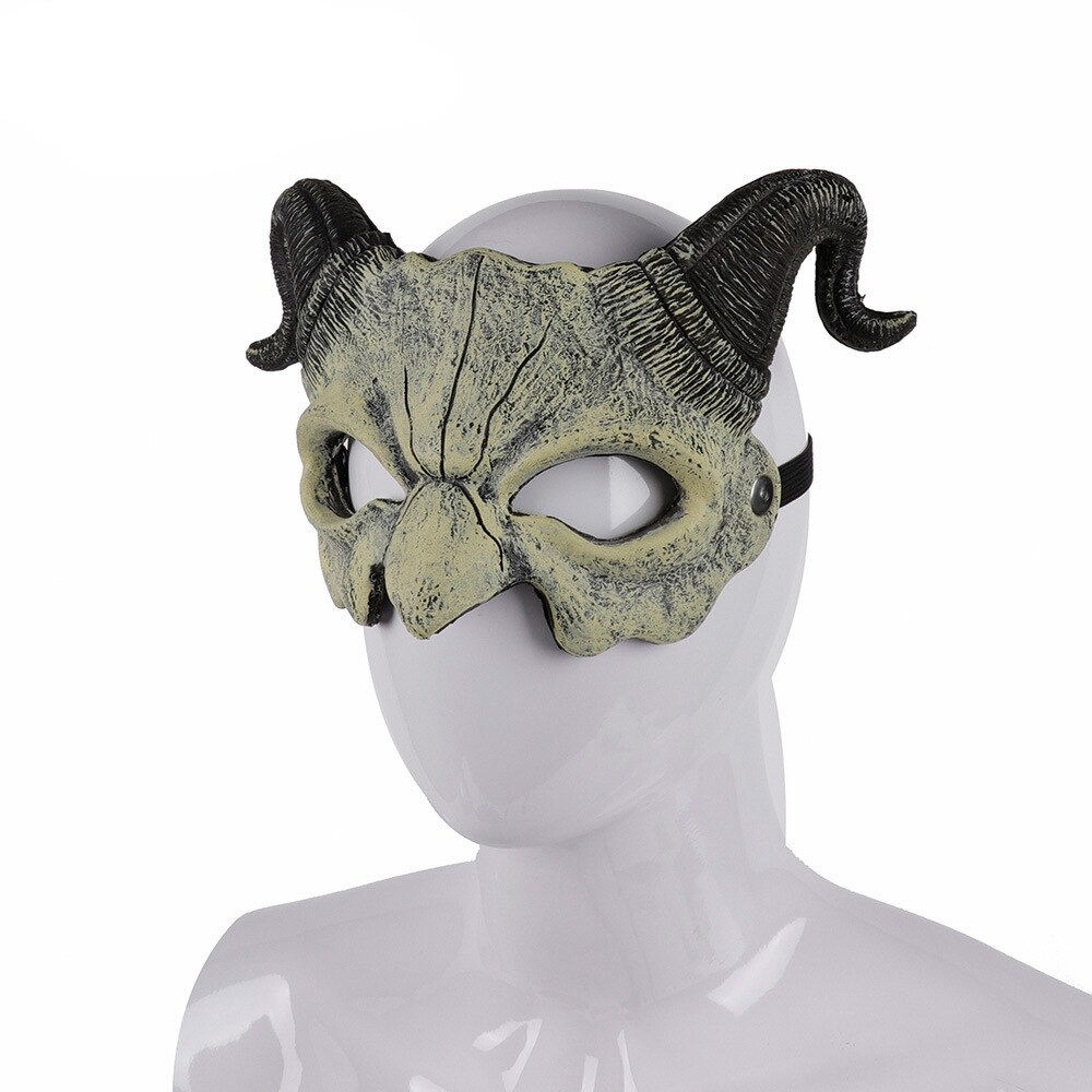 De Halloween máscara de Cosplay Shofar máscara de demonio de la PU máscara estilo británico Halloween de Carnaval puesta en escena de la máscara