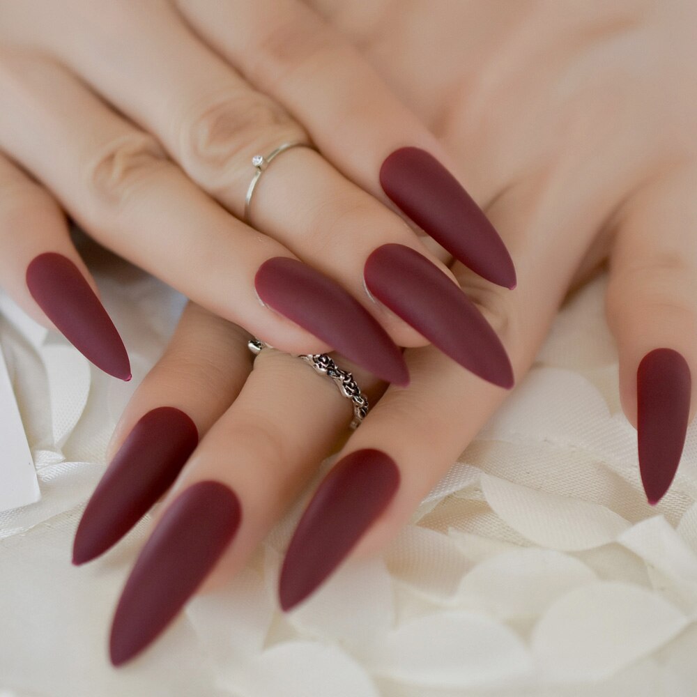 Black Glitter Shimmer False Nails Extra Long Pointed Ladies Faux Ongles Party Beautiful Decorated 24: L5019