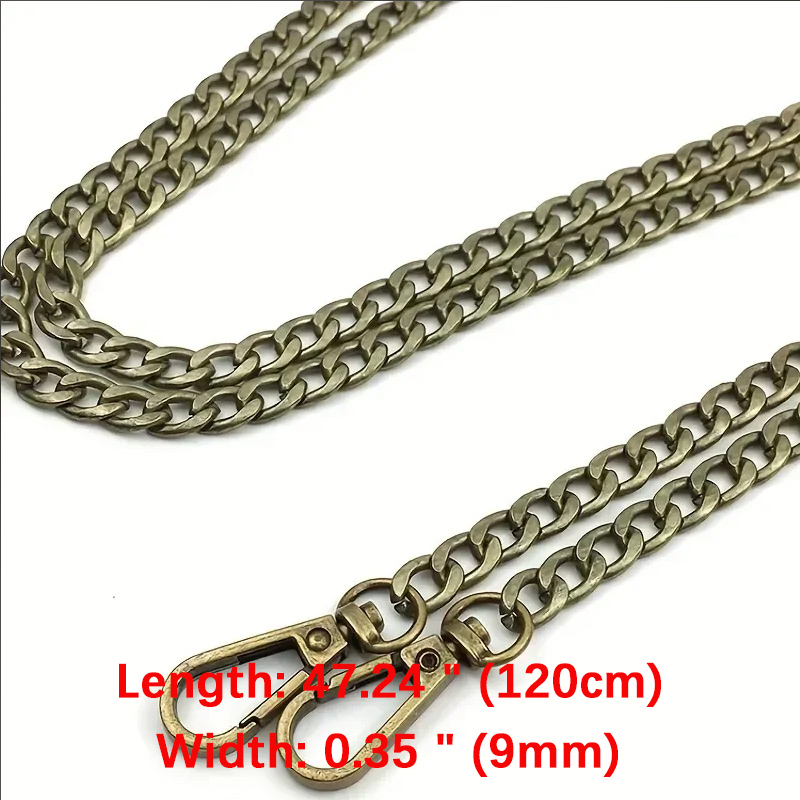 Accessori per catene in metallo Borsa da polso portatile a tracolla Tracolla a catena Accessori per bagagli di ricambio Decorazione versatile