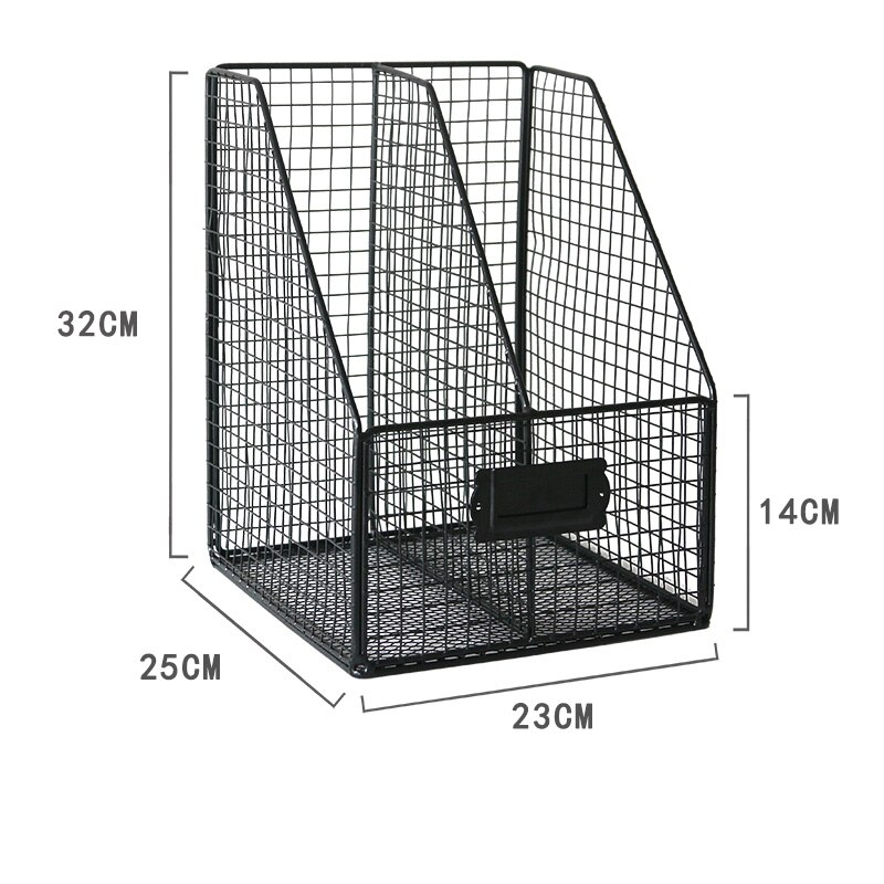 Metall hjemmekontor oppbevaringsholder svart rosa hvit skrivebord kontor bord tilbehør mappe for dokumenter organisere filer på skrivebordet: Multi