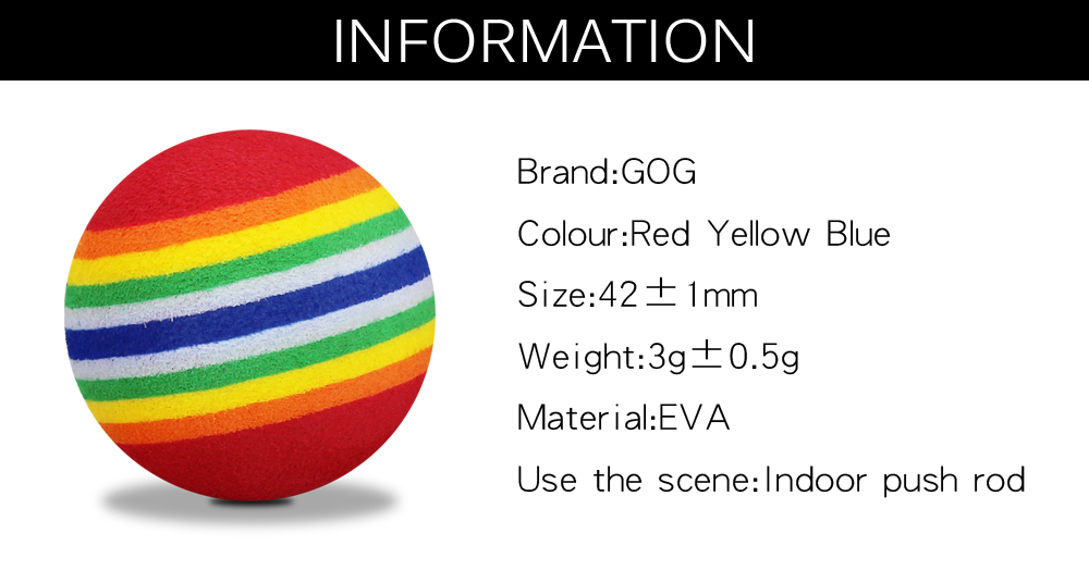 50 Stks/zak Regenboog Kleur Golf Training Foam Ballen Golf Swing Indoor Training Aids Praktijk Spons Foam Ballen