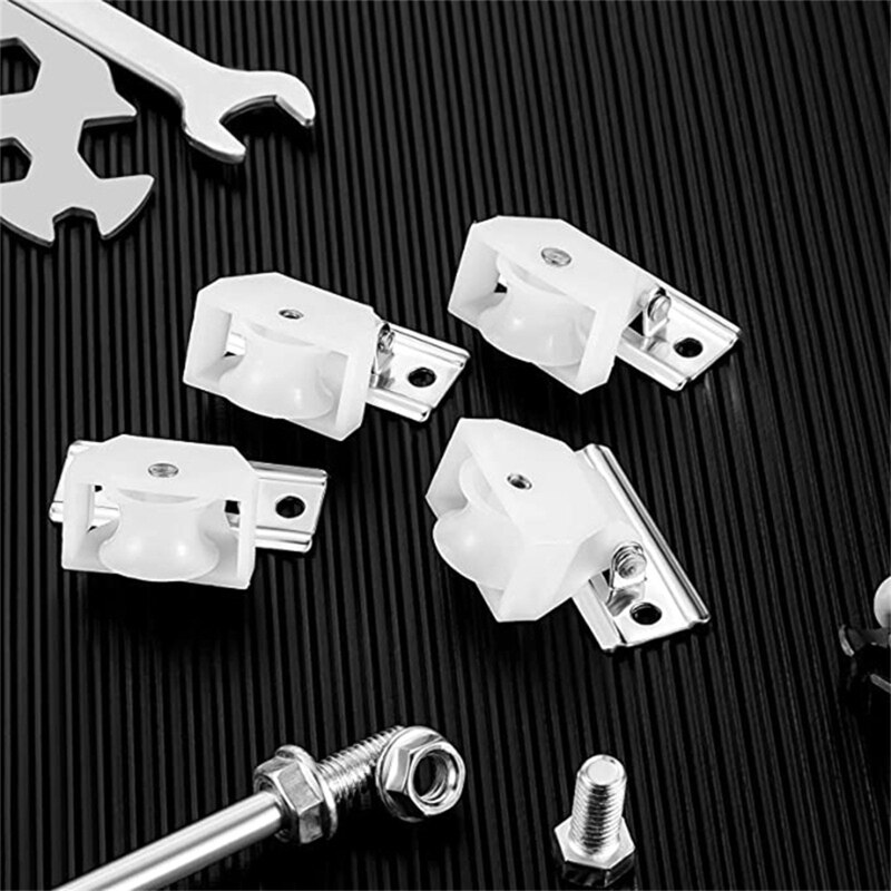 4Pcs Drapery Hardware Cord Pulleys Window Blind Lock for Roman Pleated Shade Roller Shutter Replacement Accessories