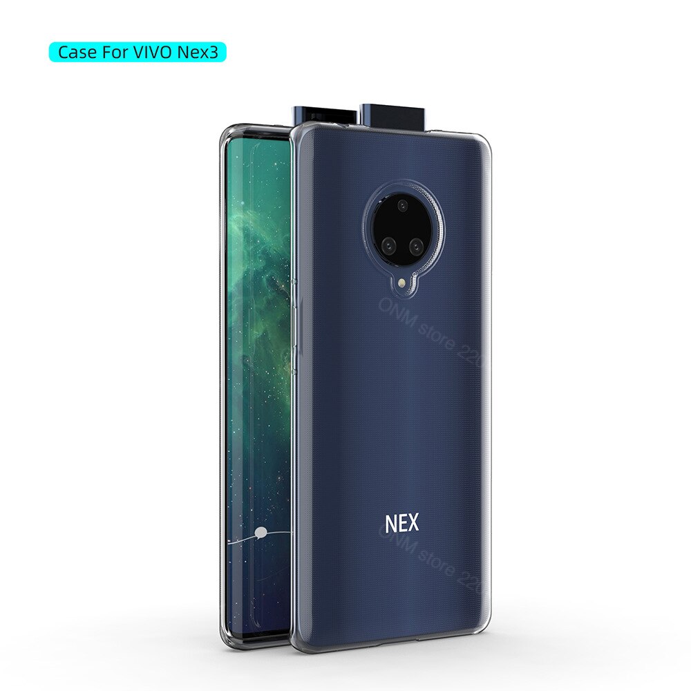 per Il caso di vivo NEX 3S 5G TPU silicone Trasparente Montato Cassa Molle Del Respingente per vivo NEX 3 5G Trasparente Della Copertura Posteriore
