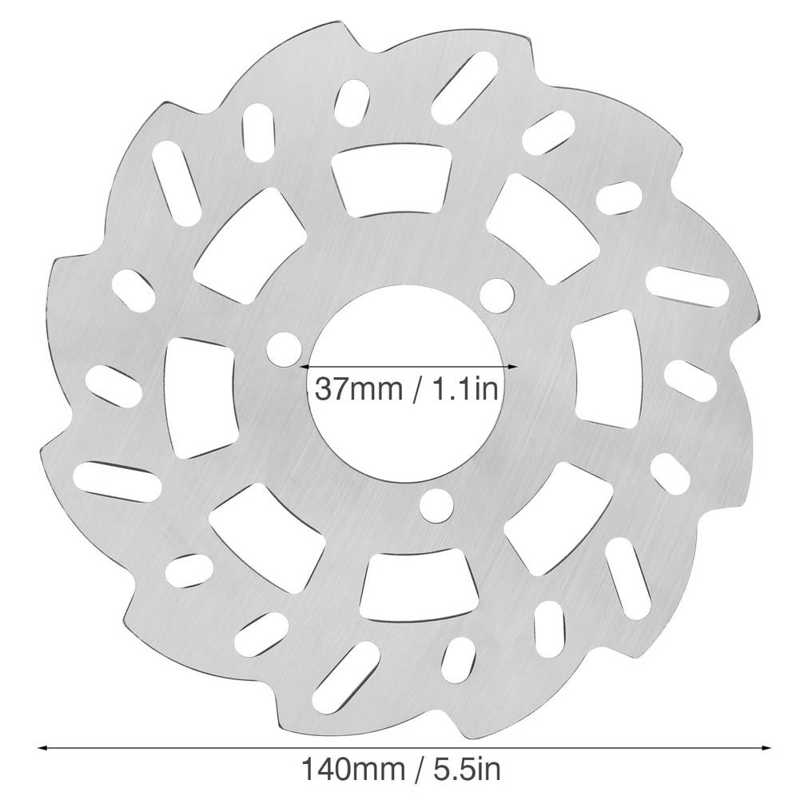 Electric Bike Brake Disc Rotor Stainless Steel Electric Scooter Brake Disc Rotor 140Disc 37 Inner Hole Brake Disc Rotor Scooter