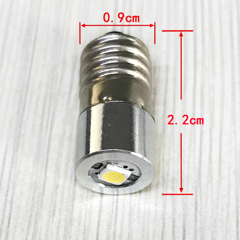 Høy lysstyrke  e10 1w 3v 3.7v(3.4-4.2v) 4.5v 6v 7.5v 9v 12v 15v ledet lommelykt lommelykt pærer med ledet lommelykt pære hodelykt