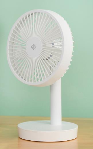 Für xiaomi Jipin Desktop Tisch Fan 4000mAh 5W USB Aufladbare 4 geschwindigkeit 7-blatt lupin super wind lüfter Für Büro Student: white