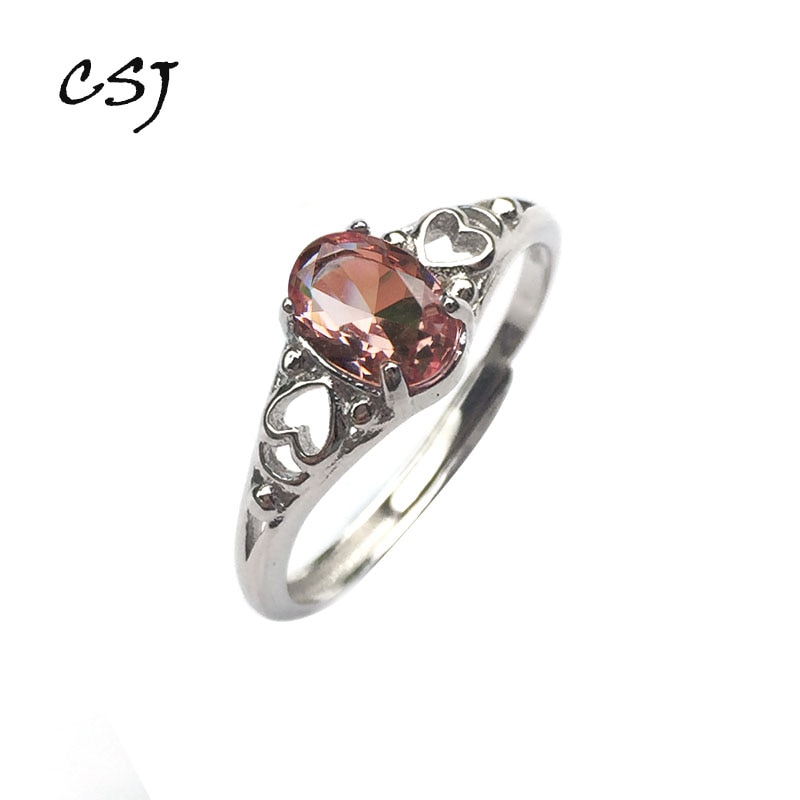 CSJ ovale 6*8mm Zultanite cambiamento di colore Anello in Argento sterlina 925 Creato Zultanite Gioielleria Raffinata mamma o signora quotidiano contenitore di Regalo di usura