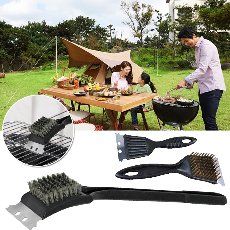 Rengøring bbq rengøringsbørste grill weber grill tilbehør størrelse :21 x 7.3cm( ca.) værktøj bbq grill børste udendørs gadget