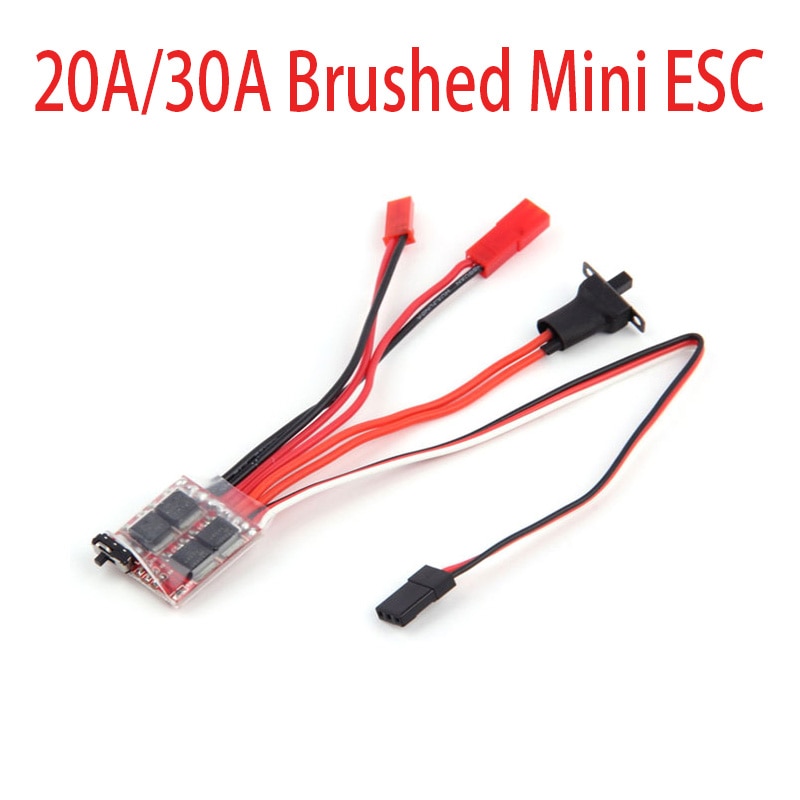 20A/30A Geborsteld Mini ESC Elektrische Snelheid Contrl Met Brake Switch Voor WPL C14 JJRC Q64 RC Auto Boot onderdelen