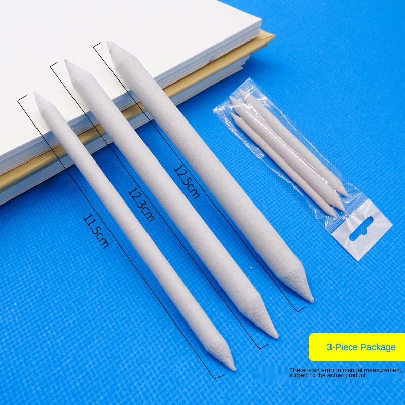 Blending Smudge Stump Stick Tortillon Sketch Art White Drawing Charcoal Sketcking Tool Rice Paper Pen artist Supplies 3/6pcs/set: PURPLE