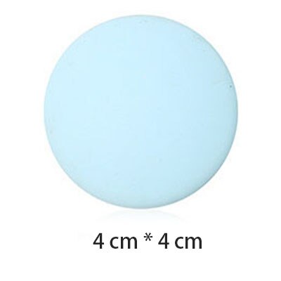 3Pcs Door Stopper Silicon Soft Door Cushion Protection Pad Rubber Silicone Stopper Door Mute Stickers Hardware Bumper Wall Mat: 4cm Blue