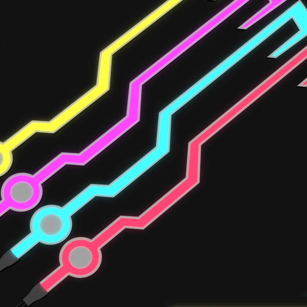 2 stücke Motorrad Helm Licht LED DIY Schwarz Helm LED Licht Motorrad Sicherheit Reflektierende Streifen Änderung Neue