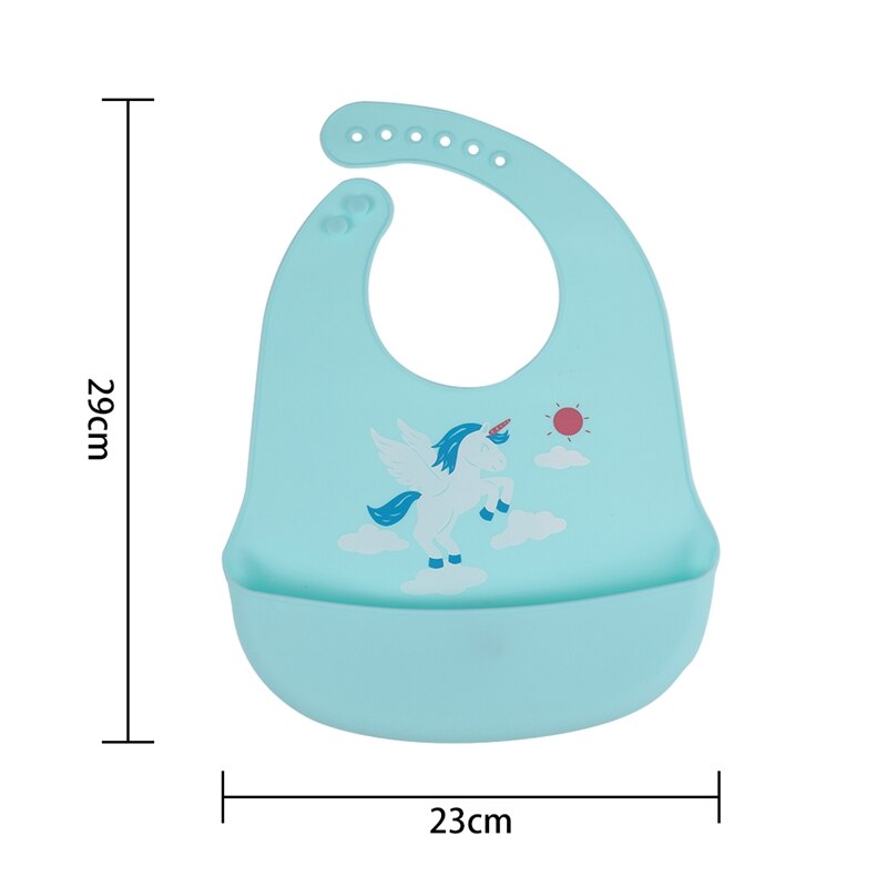 2 pçs silicone babadores de bebê fácil limpar confortável macio à prova dwaterproof água babadores de alimentação mantém manchas fora dos desenhos animados unisex