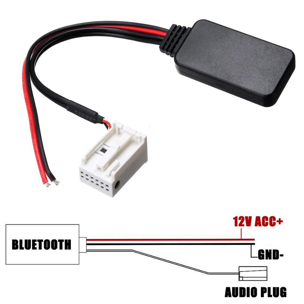 12Stift bluetooth Adapter kabellos Radio Stereo Aux Kabel Für Mercedes für Benz W169 W245 W203 W209 W164
