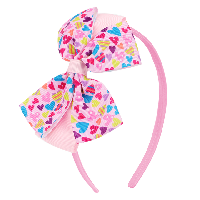 Kids Red Heart Print Hairband Children Party Hair Bands Girls Headband Decorations Ties for Valentines Day Hair Accessories: 5