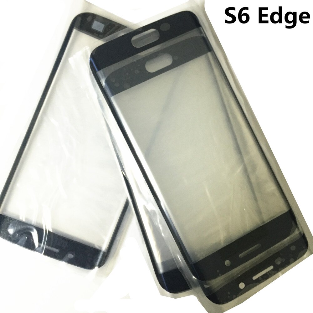 For Samsung Galaxy S6 Edge G925 G925F LCD display outer touch panel screen glass replacement Front Glass Lens