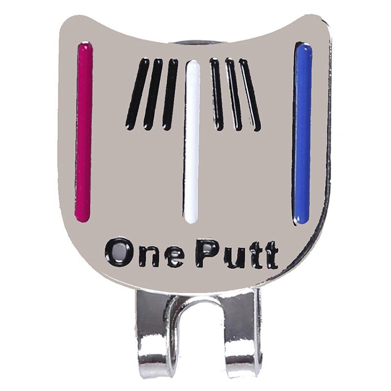 One putt golf putting alignment værktøj boldmarkør magnetisk kliphat med  a5 a 5
