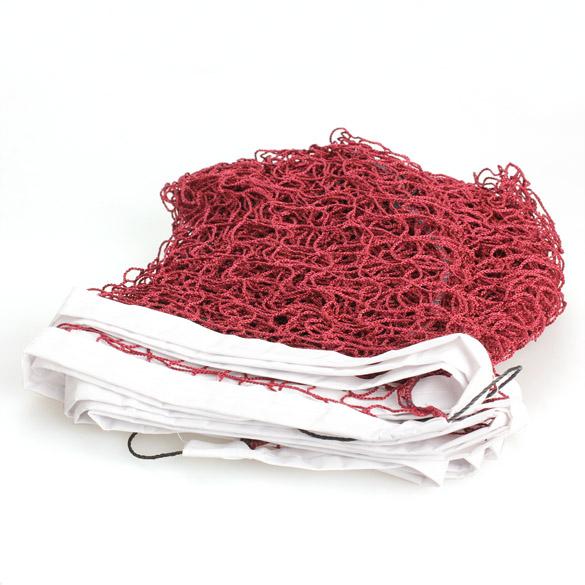 Trening firkantet mesh standard badminton nett sport volleyball trening bærbar hurtigstart tennis firkant nett: Rød
