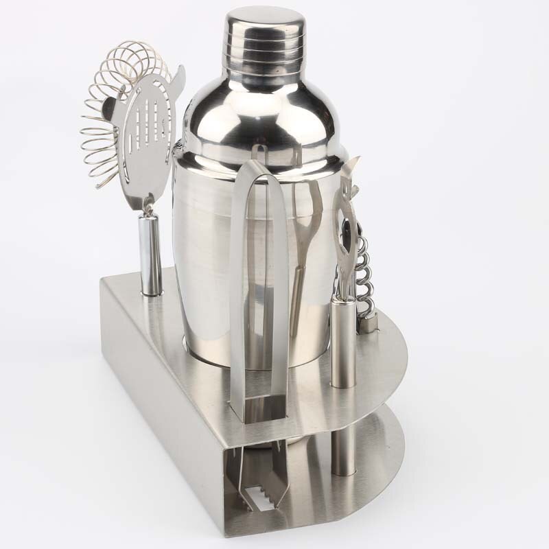 12 Pcs Cocktail Shaker Bar Accessories Home Bars 350ML/550ML/750ML Y Shiny Stainless Steel British Cocktail Shaker Set Rose