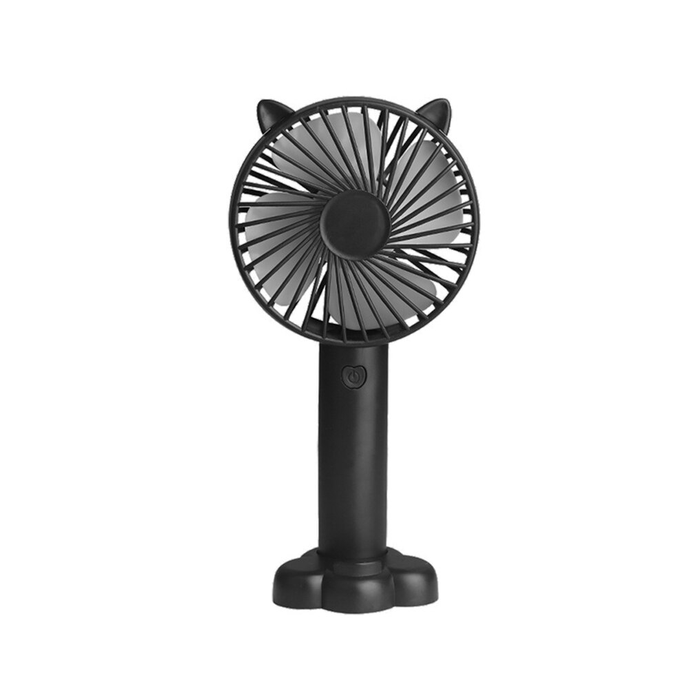 Mini Ventilator Draagbare Water Spray Mist Fan Elektrische Usb Oplaadbare Handheld Koeling Airconditioner Luchtbevochtiger Voor Outdoor: Black