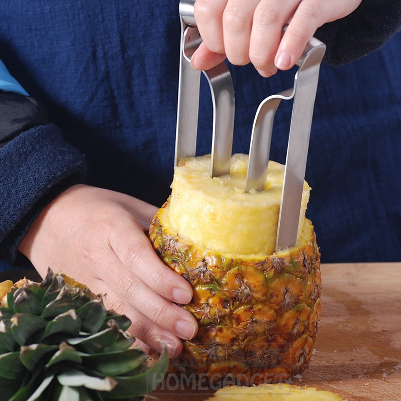 Rvs Ananas Corer Fruit Slicer Snoeier Cutter Keuken Gadget Fruit Snijgereedschap