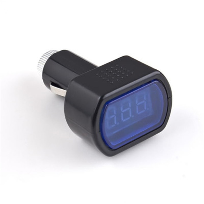 Mini 12V-24V Black Case Digitale Rode Led Display Voltmeter Auto Voltmeter