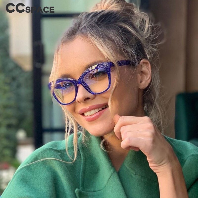 51029 Retro Plastic Titanium Glasses Frames Anti-Blue Light Women Optical Computer EyeGlasses