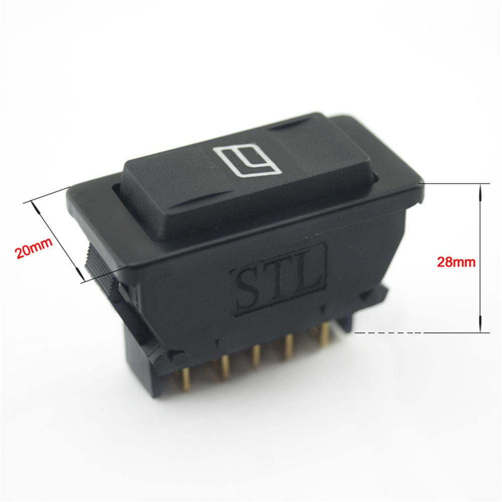 1PC Universal 5-pin Car Power Window Switch With Illumination Indicator black Car Window Lift Switch