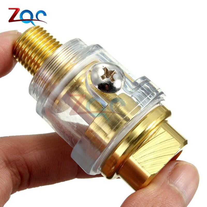 Hardware Oiler Lubricator of 1/4" BSP Mini In-Line Oiler Lubricator for Pneumatic Tool & Air Compressor Pipe