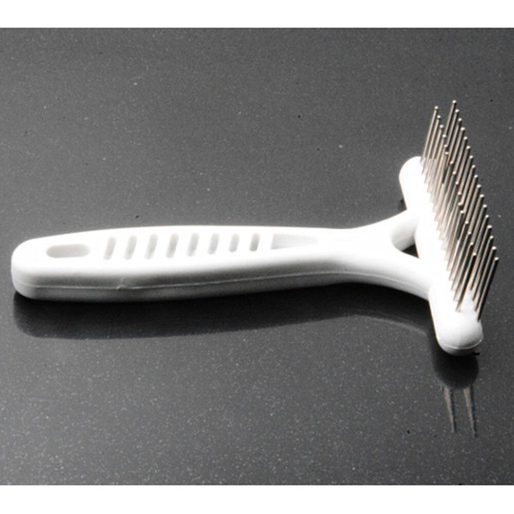 Witte harkkam, multifunctionele katten- en hondenborstel, kort haar, onthaarborstel voor honden, huisdierenborstel voor huisdieren