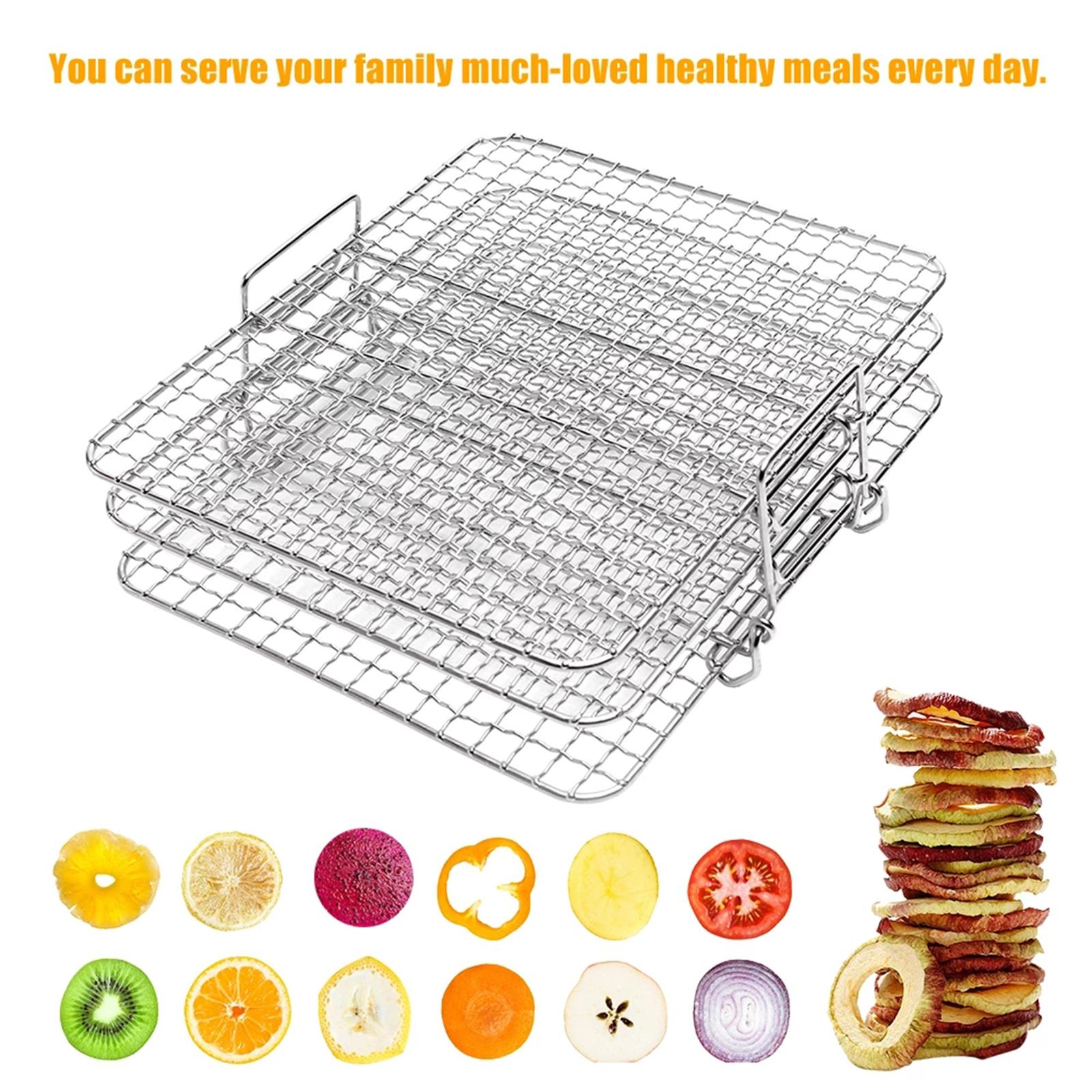 Large Air Fryer Rack 3 Stackable Stand Air Fryer A... – Grandado