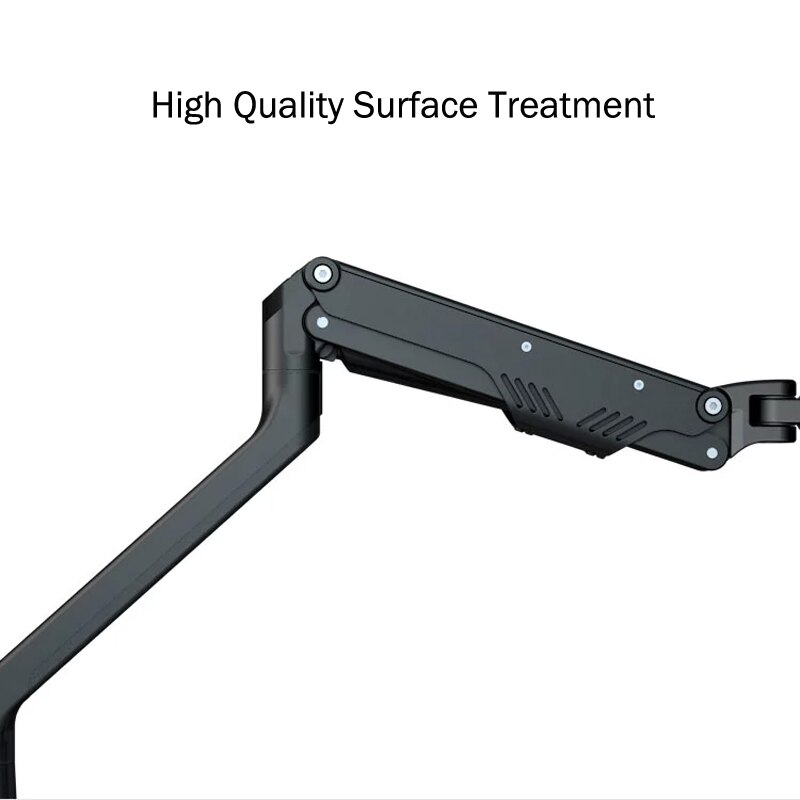 M8K Aluminum 360 Degree Oil Gas Spring 17"-30" Monitor Arm Easy and Quick Installation Monitor Holder Mount Loading 2-8kgs