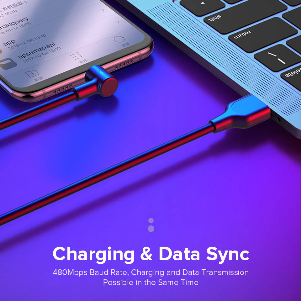 90 degrés Type C câble USB C 5A rapide Charge rapide QC 3.0 QC3.0 câble pour Huawei Mate 30 Pro P30 Lite Mate30 USB-C 1.5 2 3 mètres