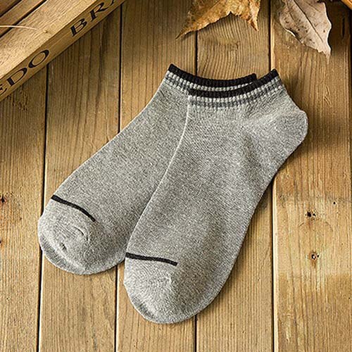 1 paire hommes Sports chaussettes Lot équipage court cheville bas coupe coton SocksSports chaussettes décontracté affaires Anti-bactérien déodorant chaussette chaude: D